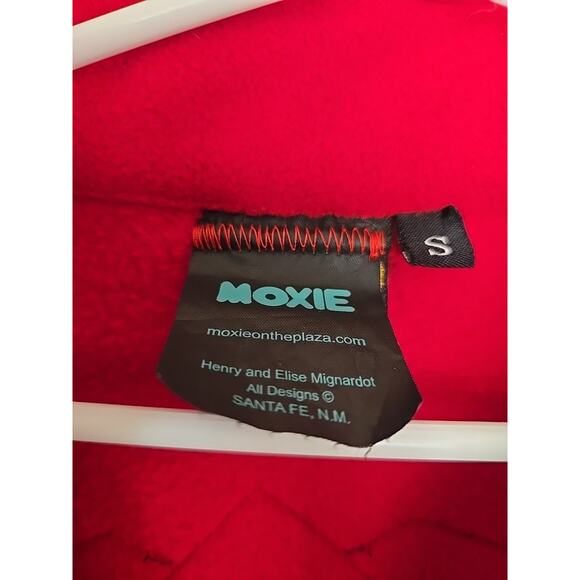 Vintage Fleece Aztec Geometric Retro Full Zip Vest Kids Size S Moxie Horses - Picture 5 of 7